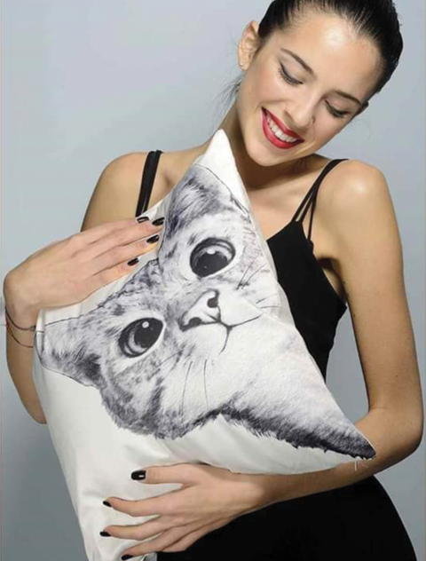 borsa gatto 2 - tessile per la casa