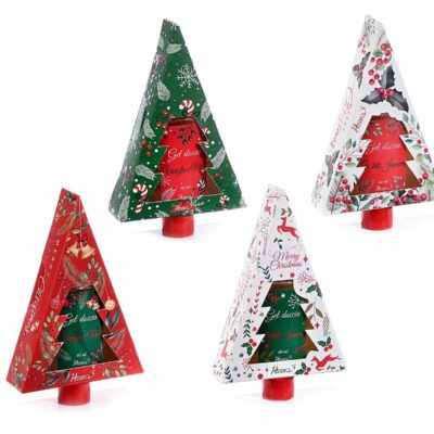 Gel doccia natalizio con glitter in scatola regalo ad albero design 14zero3 Natale italiano