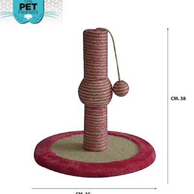 TIRGRAFFI GIOCO PER GATTI 
MOD. 3 ROSA
MIS. 35X38 CM.