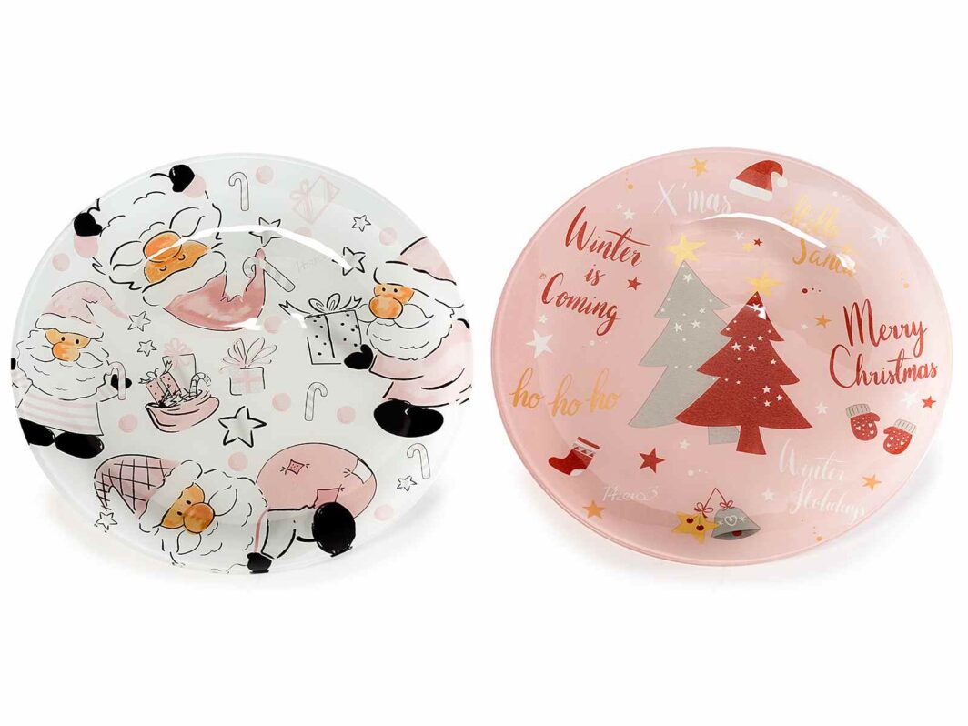 Piatto tondo in vetro "Sweet Santa"
DIAM. 30