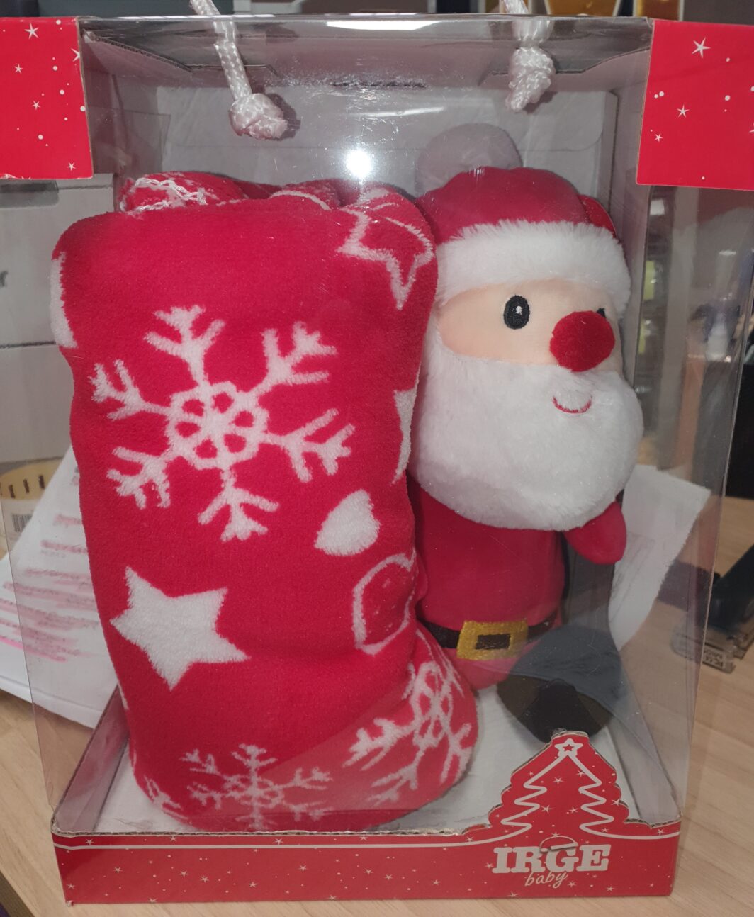 COPERTA + PUPAZZO GRANDE NATALE