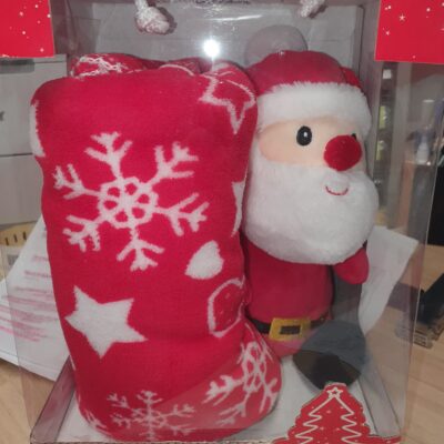COPERTA + PUPAZZO GRANDE NATALE