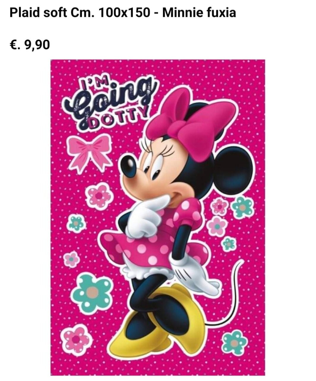 COPERTINA PLAID in PILE "MINNIE"