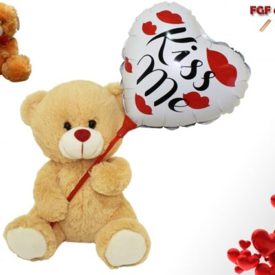 ORSO CON PELUCHE CON PALLONCINO ASSORTITI
"SAN VALENTINO"