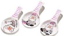 PORTAMESTOLO IN CERAMICA CON STAMPA BABBO NATALE