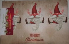 ZERBINO NATALE GNOMI 40X70 CM
