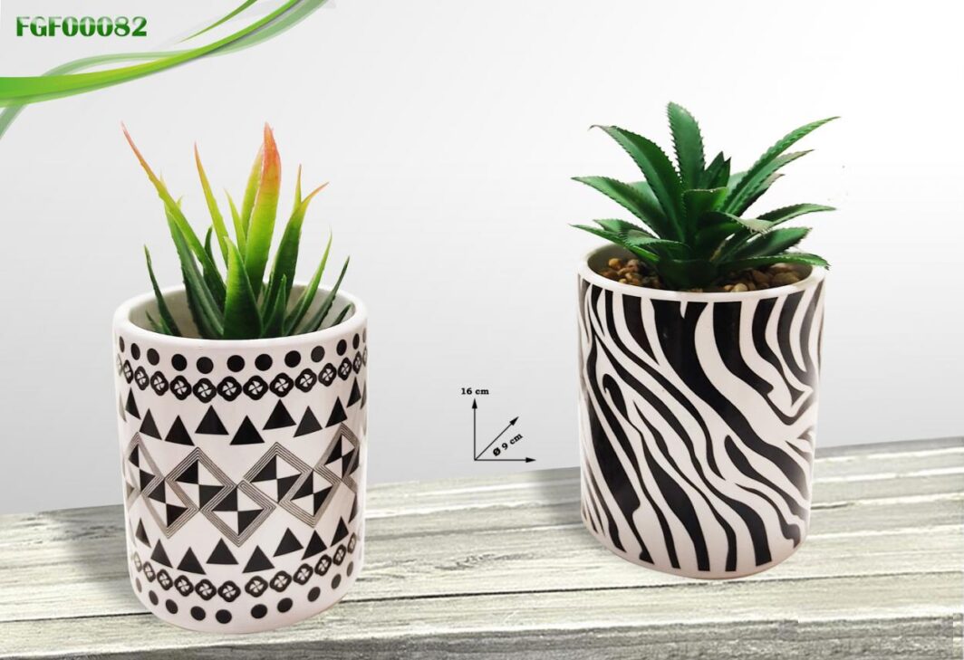 VASO CERAMICA CON PIANTINA