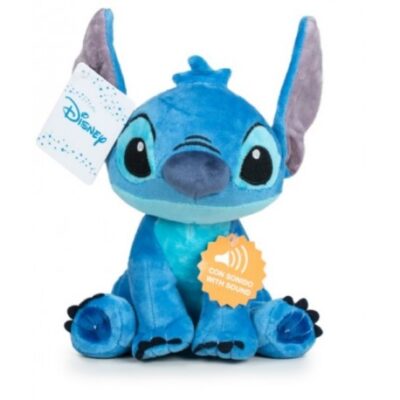 PELUCHE STITCH CM. 30 SEDUTO CON SUONO"KIDS" "DISNEY" " GIOCATTOLI"
