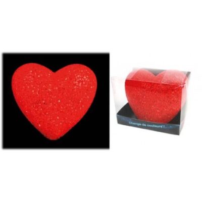 Lampada Crystal pvc Cuore Cm. 11x7,5 con led cambiacolore
"SAN VALENTINO"