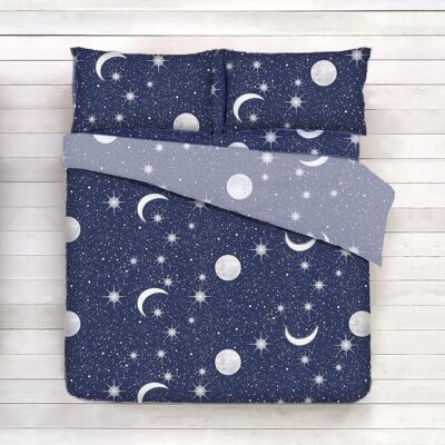 Completo Lenzuola in Flanella; Moon, 1P