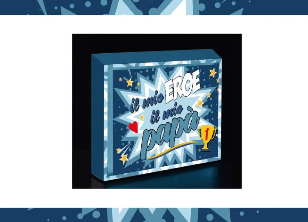 LAMPADA CORNICE LED "DAD"
"IDEA REGALO" "FESTA DEL PAPA'"