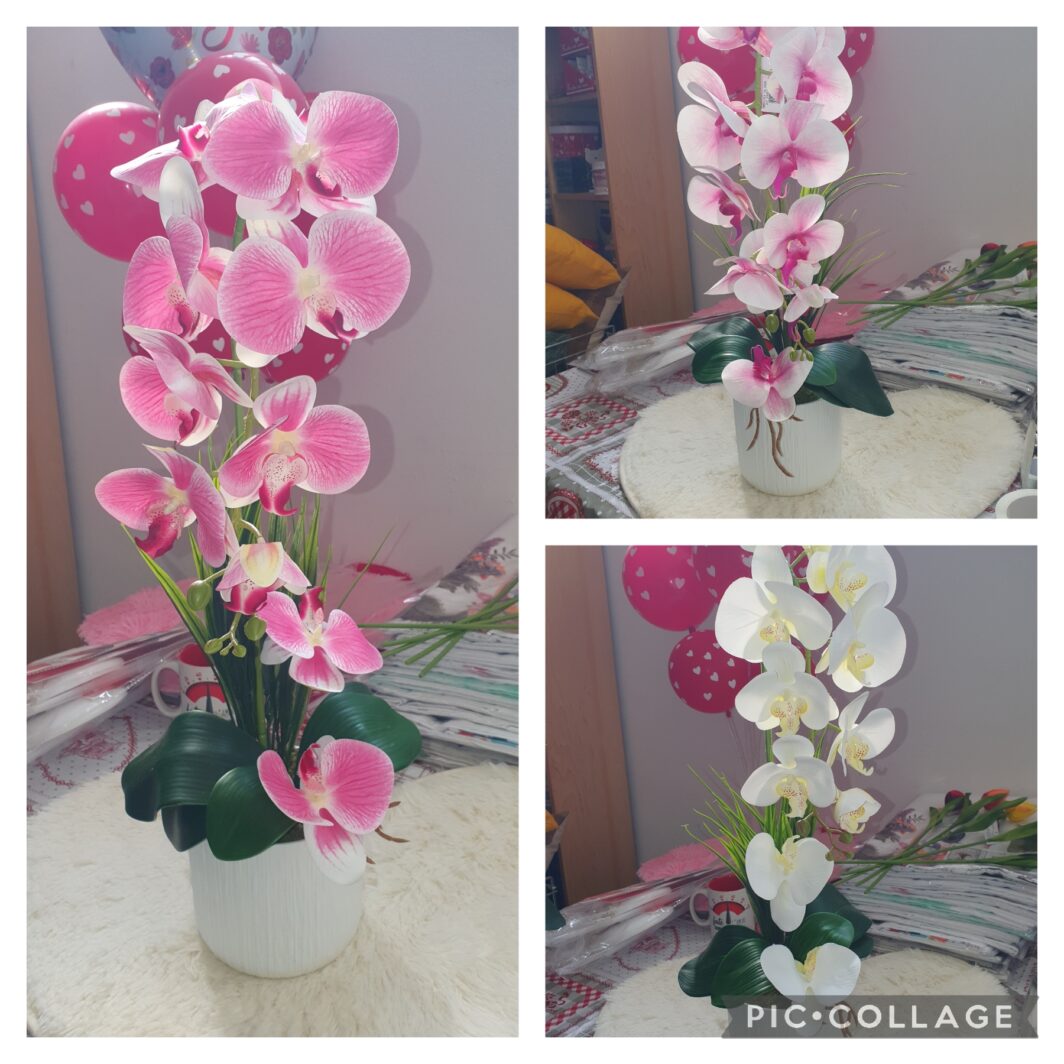 ORCHIDEA ARTIFICAILE  IN VASO CERAMICA