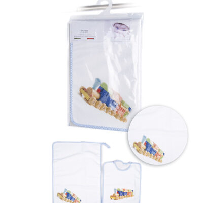 SET 2 PZ ASILO FONDO BIANCO "PORCHI"