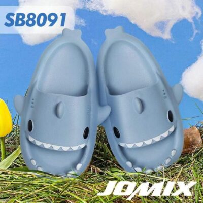 Ciabatte Squalo Gomma Adulti Pantofole Nuvola Ultra Morbide  Donna Shark Slippers Azzurro