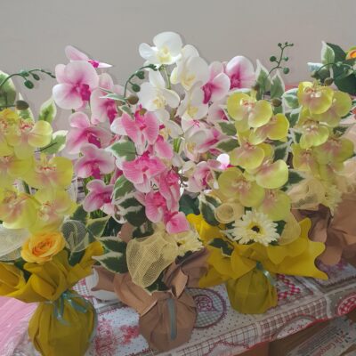 ORCHIDEA ARTIFICIALE  IN VASO