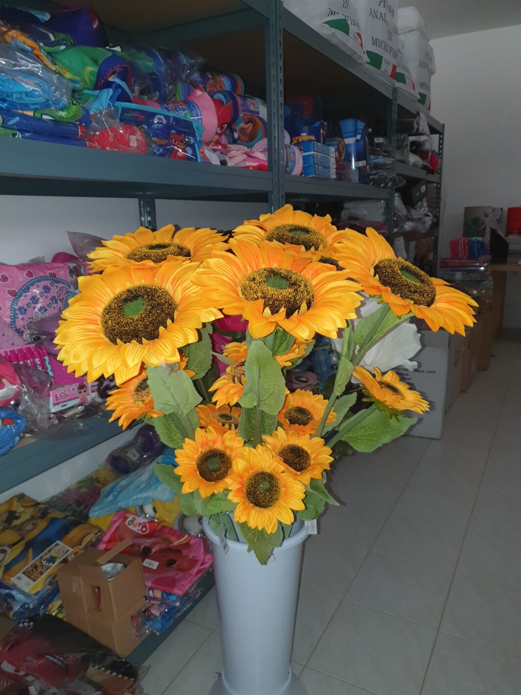 GIRASOLE ARTIFICIALE SINGOLO 3F. 
H. 90 CM.
"ARREDO CASA" "GIARDINO" "FIORI"
