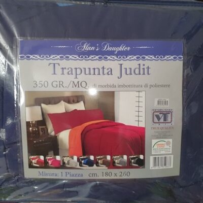 TRAPUNTA 1P "JUDIT" INVERNALE DOUBLE FACE BLU/AZZURRO