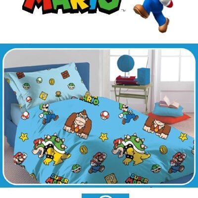 PARURE COPRIPIUMINO 1 PIAZZA "SUPER MARIO "