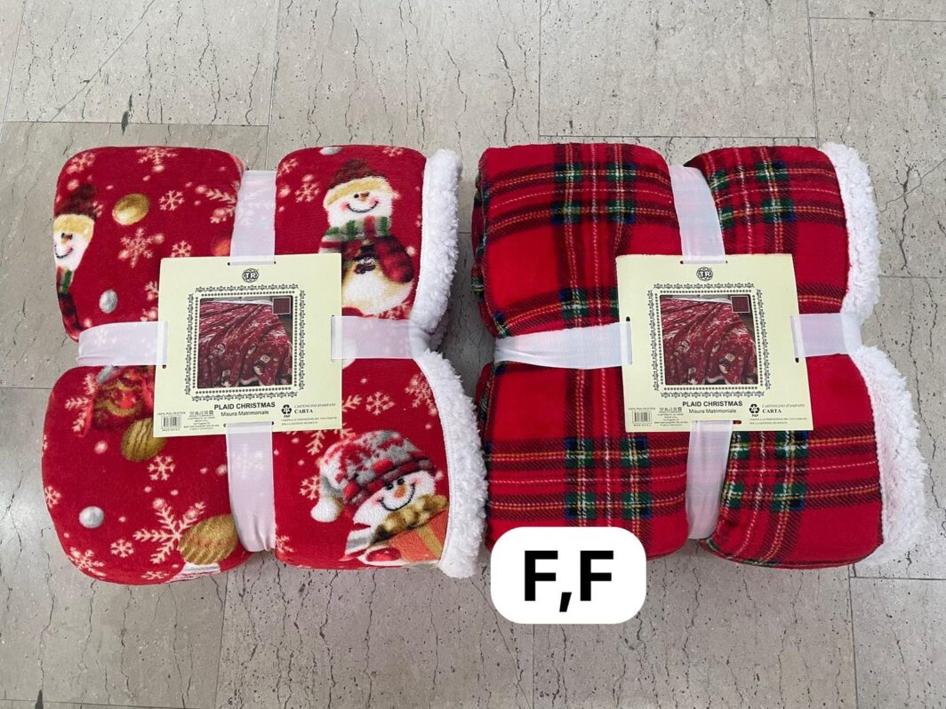PLAID "CHRISTMAS" TR IN SHERPA 2P