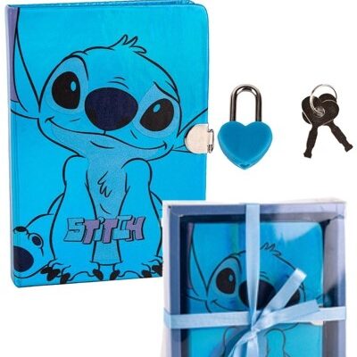 " STITCH "
DIARO SEGRETO con LUCCHETTO
Misure : 16,5 x 21 x 3 cm.