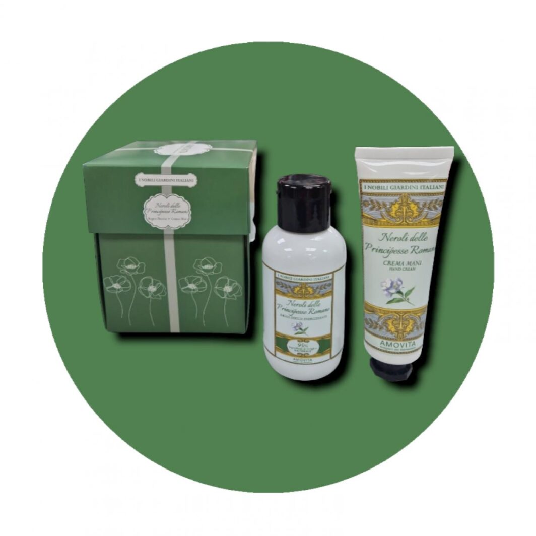 PACCO REGALO VERDE NEROLI (BAGNO DOCCIA + CREMA MANI)