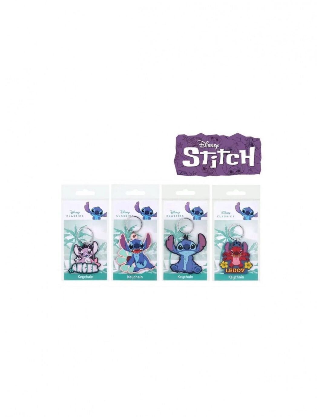 PORTACHIAVI DISNEY LILLO E STITCH 2D 4 MODELLI