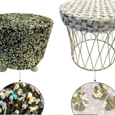 SET POUF "OLIVER" 
ORO