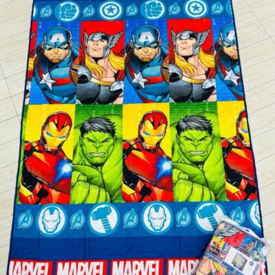 Trapuntino Copriletto Estivo Disney "AVENGERS" Letto Singolo In Stampa Digitale