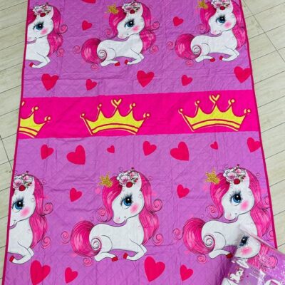 Trapuntino Copriletto Estivo Disney "UNICORNO" Letto Singolo In Stampa Digitale