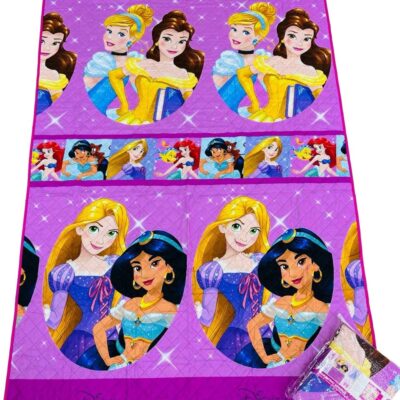 Trapuntino Copriletto Estivo Disney "PRINCIPESSE" Letto Singolo In Stampa Digitale
