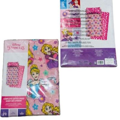 Completo Letto Singolo PRINCIPESSE 2 DISNEY