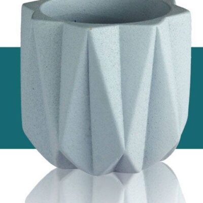 VASO CEMENTO AZZURRO
