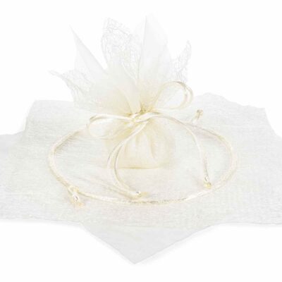 Tulle in organza doppio velo e tirante