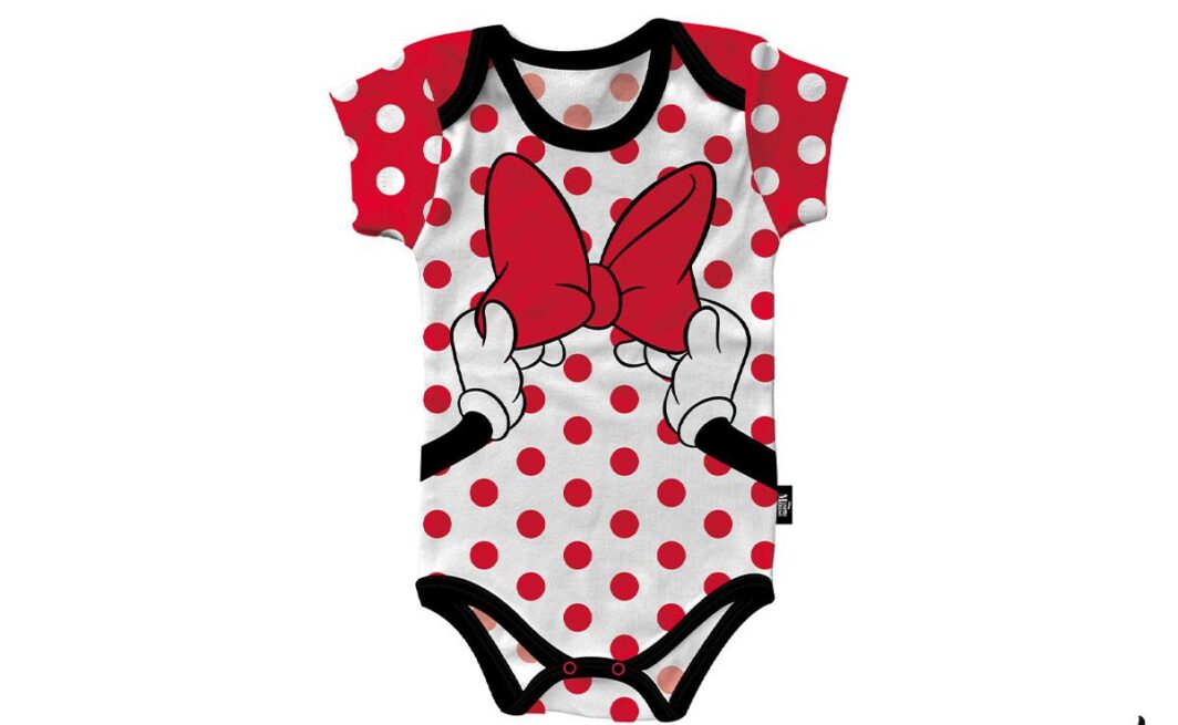 BODY NEONATO/A in cotone 
DISNEY " MINNIE"