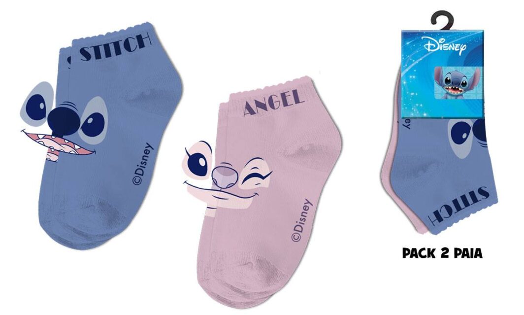 CALZINI MINI 2 PAIA "STITCH"