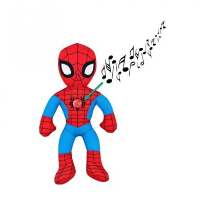 Peluche Spiderman, 20 cm, colore: Nero SONORO