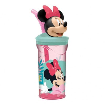 MINNIE BICCHIERE
 CON CANNUCCIA 3D 
TRITAN