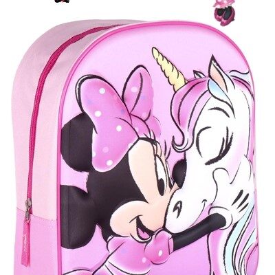Zaino di Scuola di Minnie, 3D 
Bambina Borsa  Kids, Multicolore, Standard