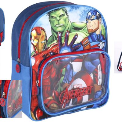 Zaini Avengers con Tasca Frontale Trasparente