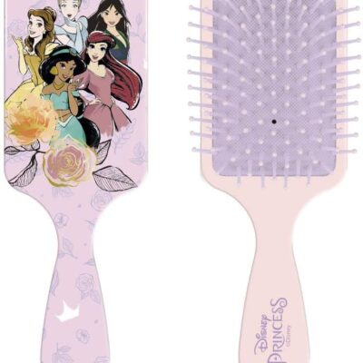 Spazzola piatta per capelli Principesse, Disney, 22 cm, in confezione regalo