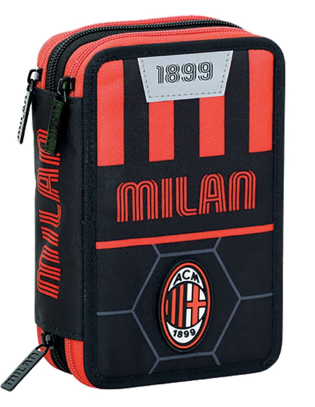 Astuccio triplo Seven "AC Milan"