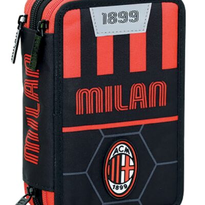 Astuccio triplo Seven "AC Milan"