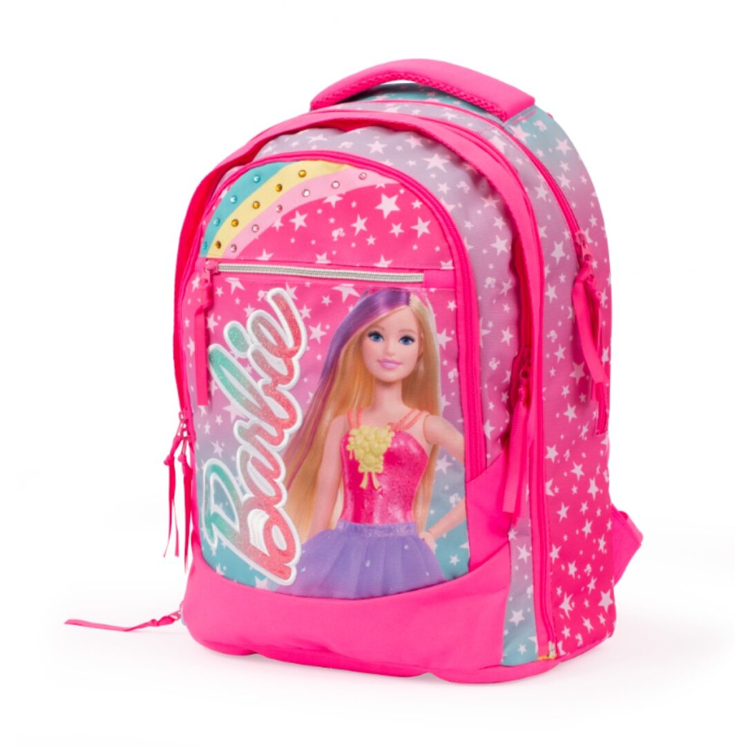 Barbie Giochi Preziosi - Zaino multi round per bambine e ragazze, Scuola elementare, 43cm