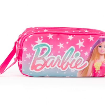 Giochi Preziosi Barbie - Astuccio bustina maxi 2 zip, portapenne scuola e tempo libero
