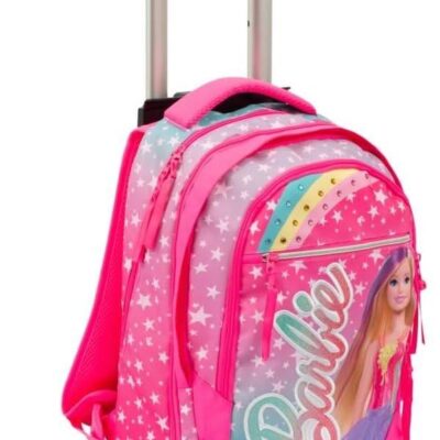 Giochi Preziosi Barbie - Zaino trolley 2 ruote per scuola elementare