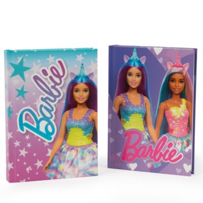 Giochi Preziosi Barbie - Diario Scuola Barbie 2024/2025, Copertina 2 Bambole Barbie Unicorno, Agenda Rigida 10 Mesi Non Datata, Interni a Quadretti con Segnalibro, Diario Elementari e Medie 24/25