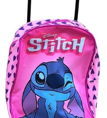 Zainetto trolley Asilo "STITCH" Rosa