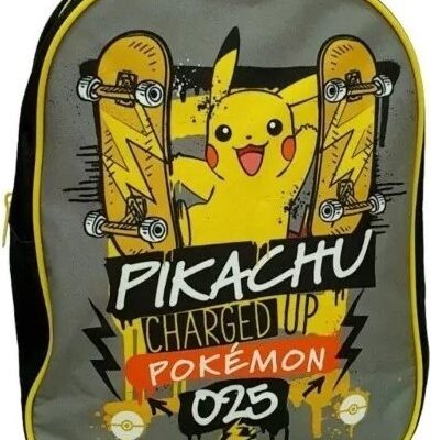 ZAINO ASILO POKÉMON PIKACHU SCUOLA TEMPO LIBERO