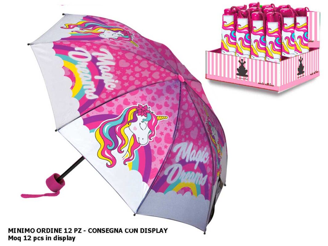OMBRELLO UNICORNO PIEGHEVOLE