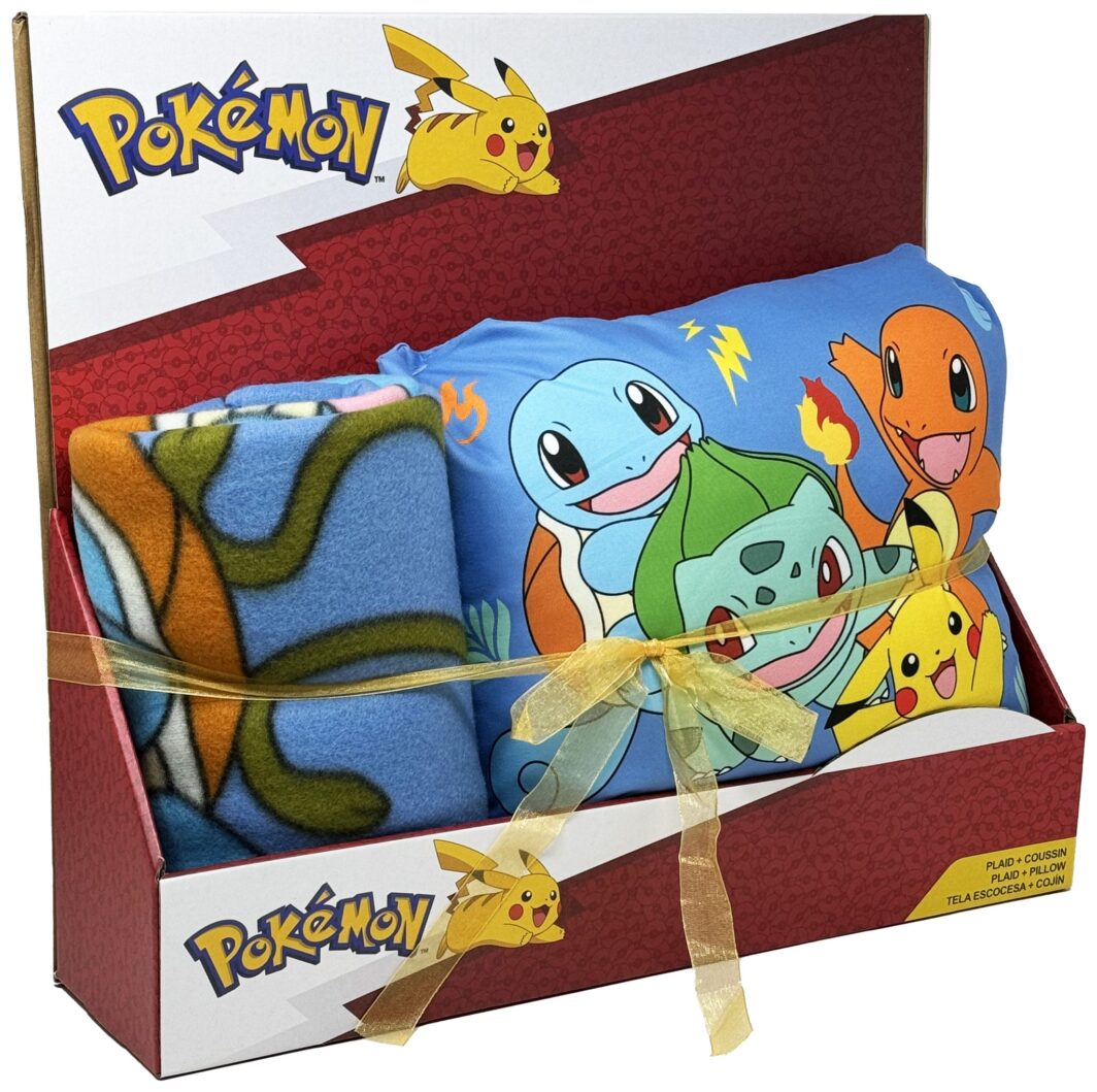 PLAID CON CUSCINO POKEMON